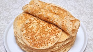 Простой рецепт дрожжевых блинов./Yeast pancakes