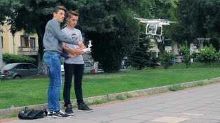 Μάθημα πτήσης DRONE στον Mr Ampa! 😂| VLOG_26