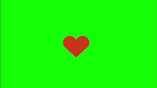 ✔️GREEN SCREEN EFFECTS: simple heart animation