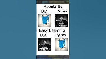 LUA vs Python be like #lua #python #versus #shorts #shortsfeed #fyp #coding