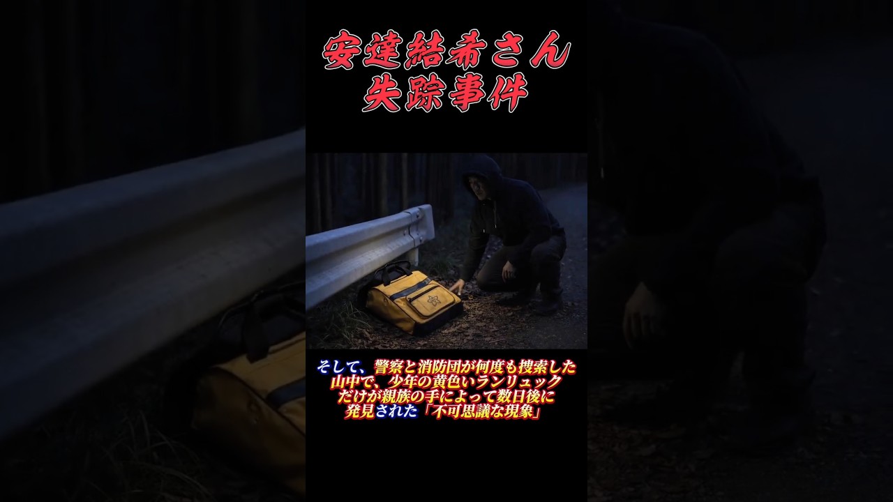 【安達結希さん失踪事件】先行ショート動画
