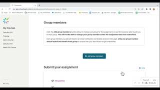 Student How To - Add Other Students to a Group Assessment