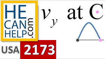 2173 {HECANHELP.COM} Vertical velocity at C Physics Projectile Motion GEORGE MATHEW
