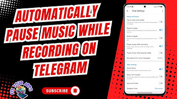 How to Automatically Pause Music While Recording on Telegram