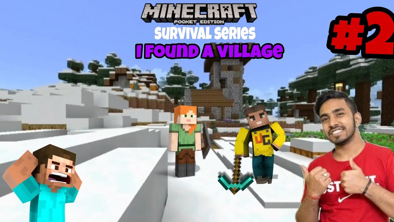 || Minecraft survival series part 2 || I found a village in minecraft 😀 ...