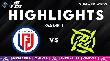 LGD vs NIP Highlights Game 1 — LPL 2025 Split 3 — LGD Gaming vs Ninjas in Pyjamas by Onivia