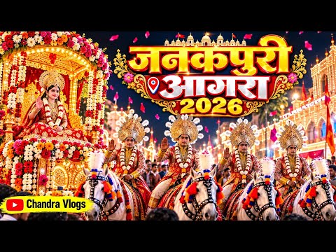 आगरा में भव्य जनकपुरी आयोजन 🙏 | श्रीराम प्रभु भाइयों संग पहुँचे जनकपुरी | सीता जी के अद्भुत दर्शन