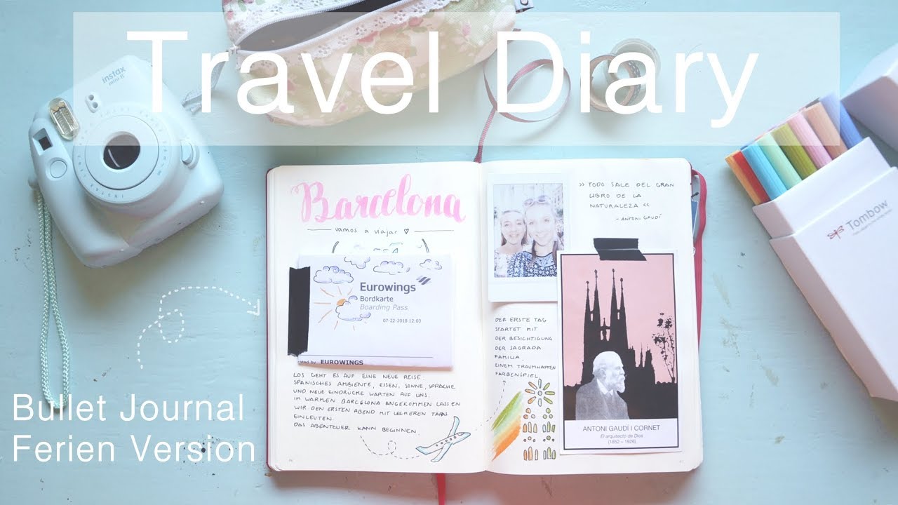 New Ferien Bullet Journal Ideen | So führe ich mein Reisetagebuch