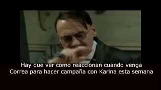 HITLER SE ENTERA QUE CORREA NO VIENE A CHONE CON KARINA