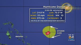 2PM ADVISORY: Dorian now a major category 3 hurricane with max winds 115 mph. Poses significant thre