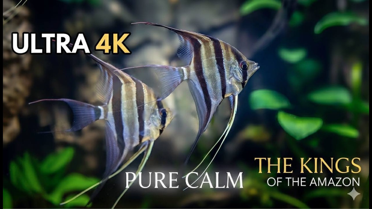 Altum Angelfish in 4K | Relaxing Aquarium