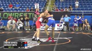 132 Cons. Round 3 - Anthony Brito (North Carolina) vs. Trevor Jeffries (Wyoming)