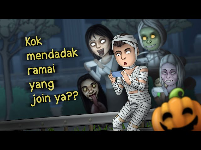 Akibat Main Game Pas Malam Halloween | Kartun Lucu, Kartun Hantu, Animasi Horor #HORORKOMEDI class=