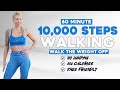 10000 STEPS WALKING WORKOUT | 10K Steps Challenge! 1 Hour Fat Burning Endurance Knee Friendly