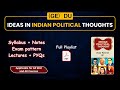 (GE) Syllabus Ideas in Indian Political Thoughts | Notes, Lectures, Solved PYQs | All Semesters DU