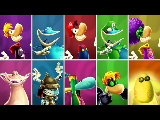 Rayman Legends - All Characters 