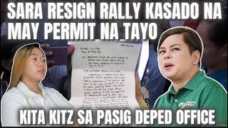 SARA RESIGN RALLY KASADO NA, MAY PERMIT NA TAYO!