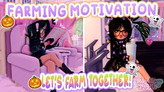 🎃FARMING MOTIVATION🔮 I AM SICK SO LET'S FARM FOR THE 🔎NEXT UPDATE🐠 | Royale High screenshot 4