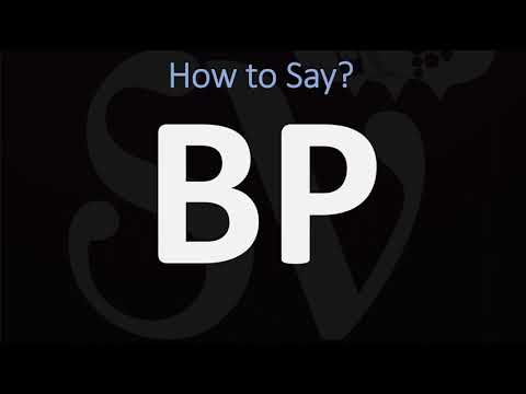 How to Pronounce BP? (CORRECTLY)