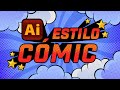 Efecto Cómic en Adobe illustrator 😲 TEXTO y elementos en estilo cómic😲 Tutorial paso a paso🤗