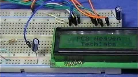 PWM LCD Contrast Adjustment digital interface