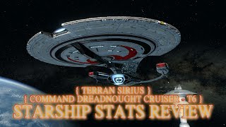 Terran Sirius Command Dreadnought Cruiser ~ STARSHIP STATS REVIEW   (Star Trek Online)