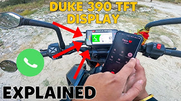Duke 390 BS6 2023 TFT Display Explained !! FEATURES !! CALLING??NAVIGATION??