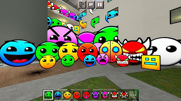 Lobotomy and Munci Nextbots  Geometry Dash Difficulty Faces  MCPE and Gmod Liminal hotel