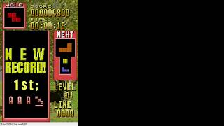(WSC Tetris WR) 15 second 40LINE