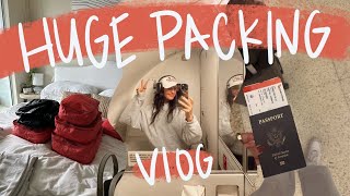 HUGE PACKING VLOG: pack with me to go to australia for 2 weeks!