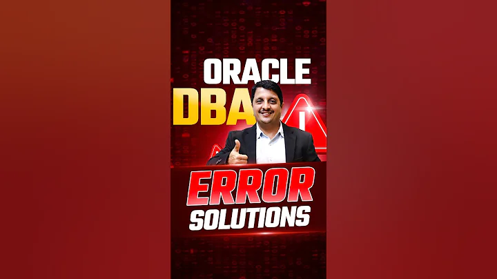 Ambasa Sir's Guide to Handling Oracle DBA Errors | Oracle DBA tutorial #oracledba  @aalokinstitute