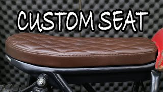 CUSTOM SEAT BUILD, CB360 CAFE RACER SCRAMBLER BUILD, Time Lapse Honda CB360 Ep23