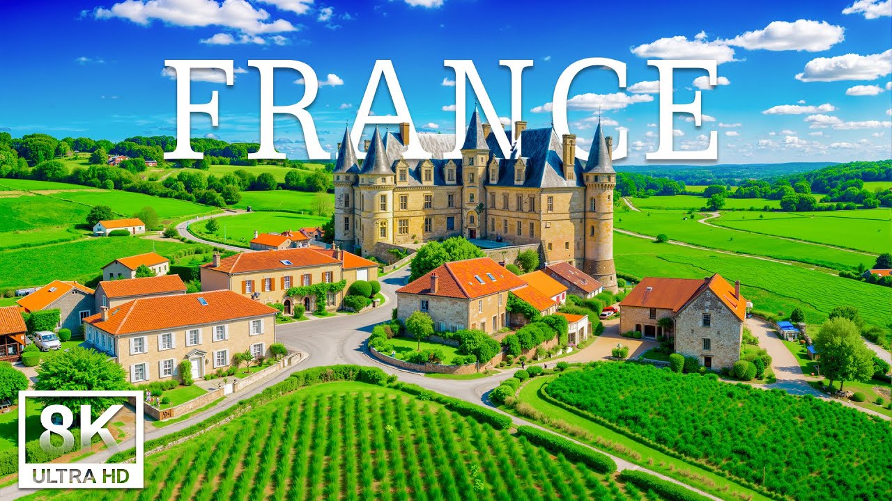 France 8K | Timeless Elegance – Quiet Villages, Scenic Countryside & Peaceful Landscapes