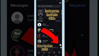 Instagram Chat Box Me “Instant” Hide Kaise Kare 😱 New Update Trick 2026 #shorts