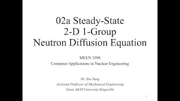 MEEN 3398, 2-D 1-Group Neutron Diffusion Equation Solved by MATLAB PDE Toolbox