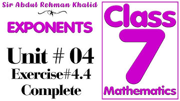 Exercise 4.4 Class 7 Math