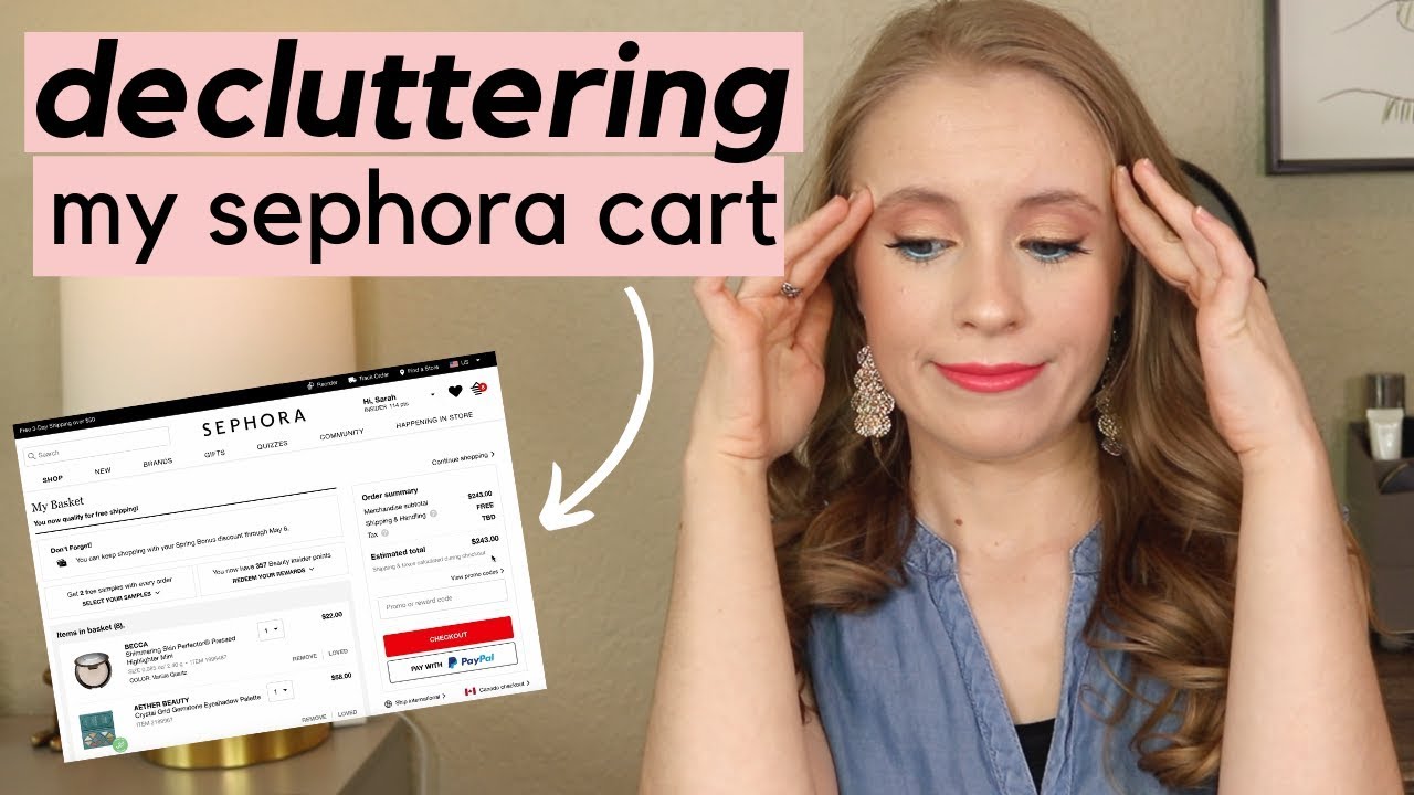 SEPHORA SALE CART DECLUTTER | Reverse Retail Therapy! - YouTube