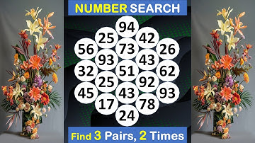 Number Search: How Healthy Is Your Brain? #mindset #braingame #memory #match #puzzle #quiz -#327