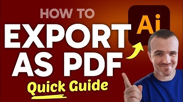How to EXPORT Adobe Illustrator as PDF (Step by Step) 2025