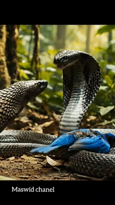 hebat⁉️⁉️trenggiling menyelamatkan burung dari cobra#shorts #fyp #snake #wildlife