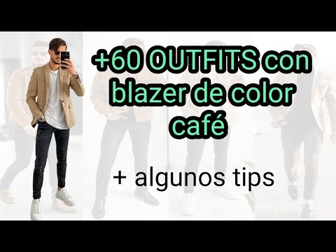 60 OUTFITS con blazer y saco café (ocasiones elegantes, casuales y  formales) - YouTube