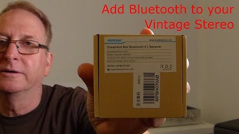 Easily add Bluetooth Receiver to your Vintage Home Stereo