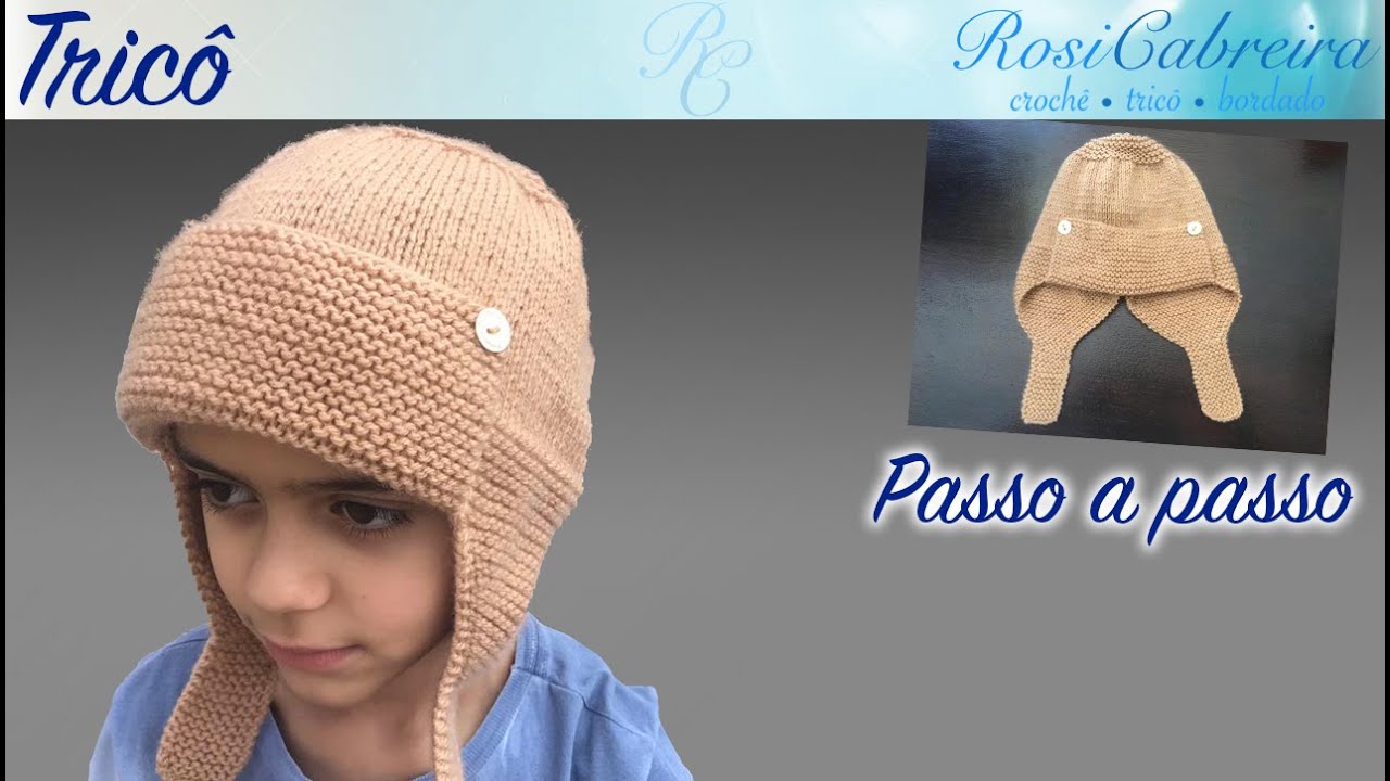 Gorro Aviador -- Tricô
