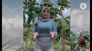 Reaction Hijab New Style,Lihat Kebun Pepaya