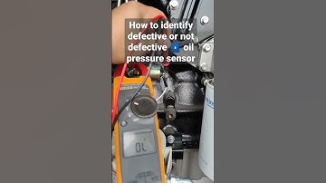 How to identify 🛢️ oil pressure sensor defective or not defective benzblogs