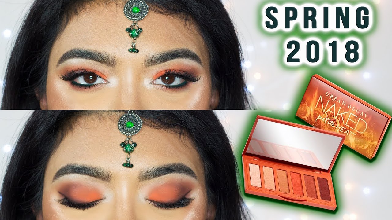 Orange Green Spring Makeup For Brown Skin Urban Decay Petite Heat