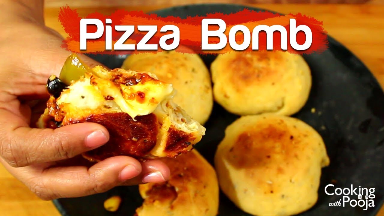 Pizza pizza bombs recipe Veg pizza bomb recipe how to make pizza