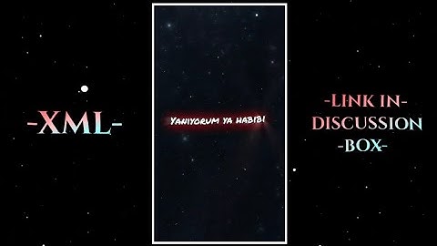 NEW TURKISH MASHUP XML➡️NEW TREND XML☢️XML BY @TahsinEdits909