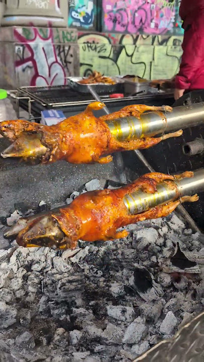 Cuy Asado roast guinea pig street food in Bushwick Brooklyn NY