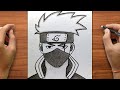 رسم كاكاشي سهل كيفية رسم كاكاشي هاتاكي للمبتدئين خطوة بخطوة